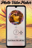 Photo Video Maker with Color Splash Effect Poster