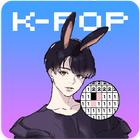 Pixel art Coloring by number K-POP BTS ARMY 아이콘