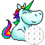 آیکون‌ Unicorn Art Pixel