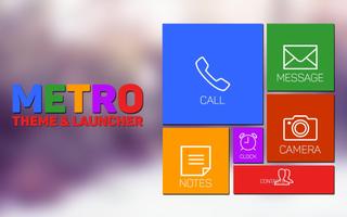 Metro Theme and Launcher Affiche