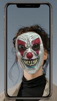 Clown Face Mask Photo Editor - Scary Stickers اسکرین شاٹ 1