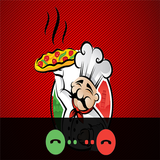 Fake call from Pizza man icon