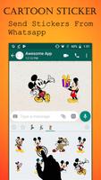 Cartoon WA-Sticker App plakat