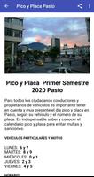 Pico y Placa Pasto ポスター