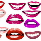 Comment peindre les lèvres icône