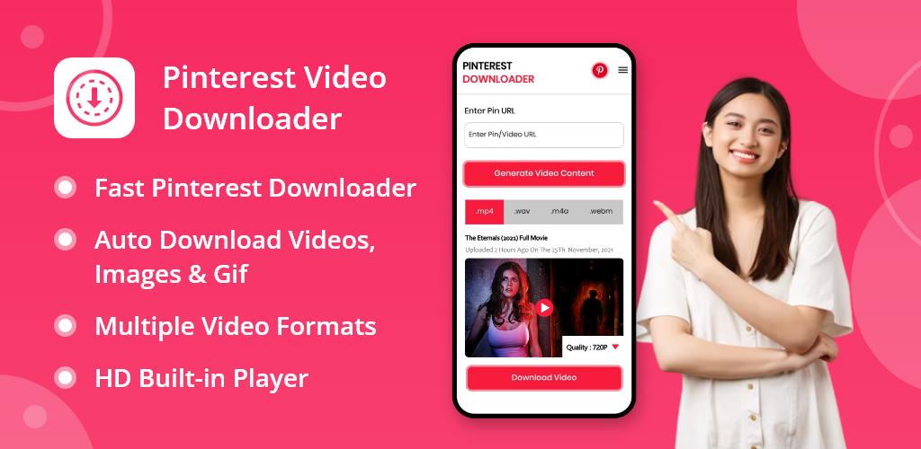 Pinterest Video Downloader / Download Pinterest Video, Gif & Image Free