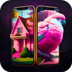 Pink Themes: Live HD Wallpaper icône