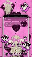 Pink Girly Theme Affiche