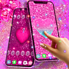 Icona Pink glitter live wallpaper