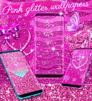 Pink glitter live wallpaper syot layar 1