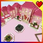 Pink house for minecraft icône