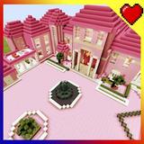 Pink house for minecraft icône