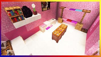 Pink house for minecraft capture d'écran 2