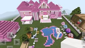 Pink houses for minecraft Ekran Görüntüsü 3