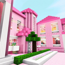 Kawaii pink houses for mcpe APK
