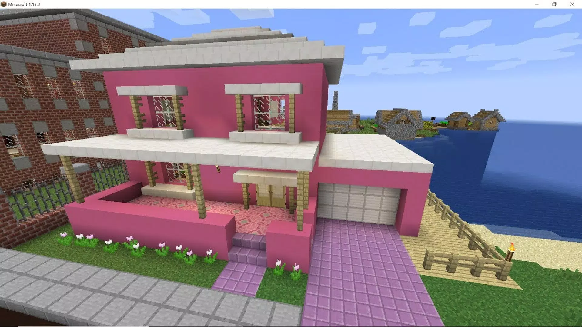 💓🌺 Casa aesthetic rosa e fofa no Minecraft! (tutorial no meu