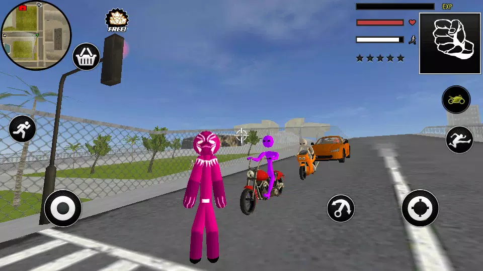 Pink Panther Stickman Rope Hero City Gangster APK for Android Download
