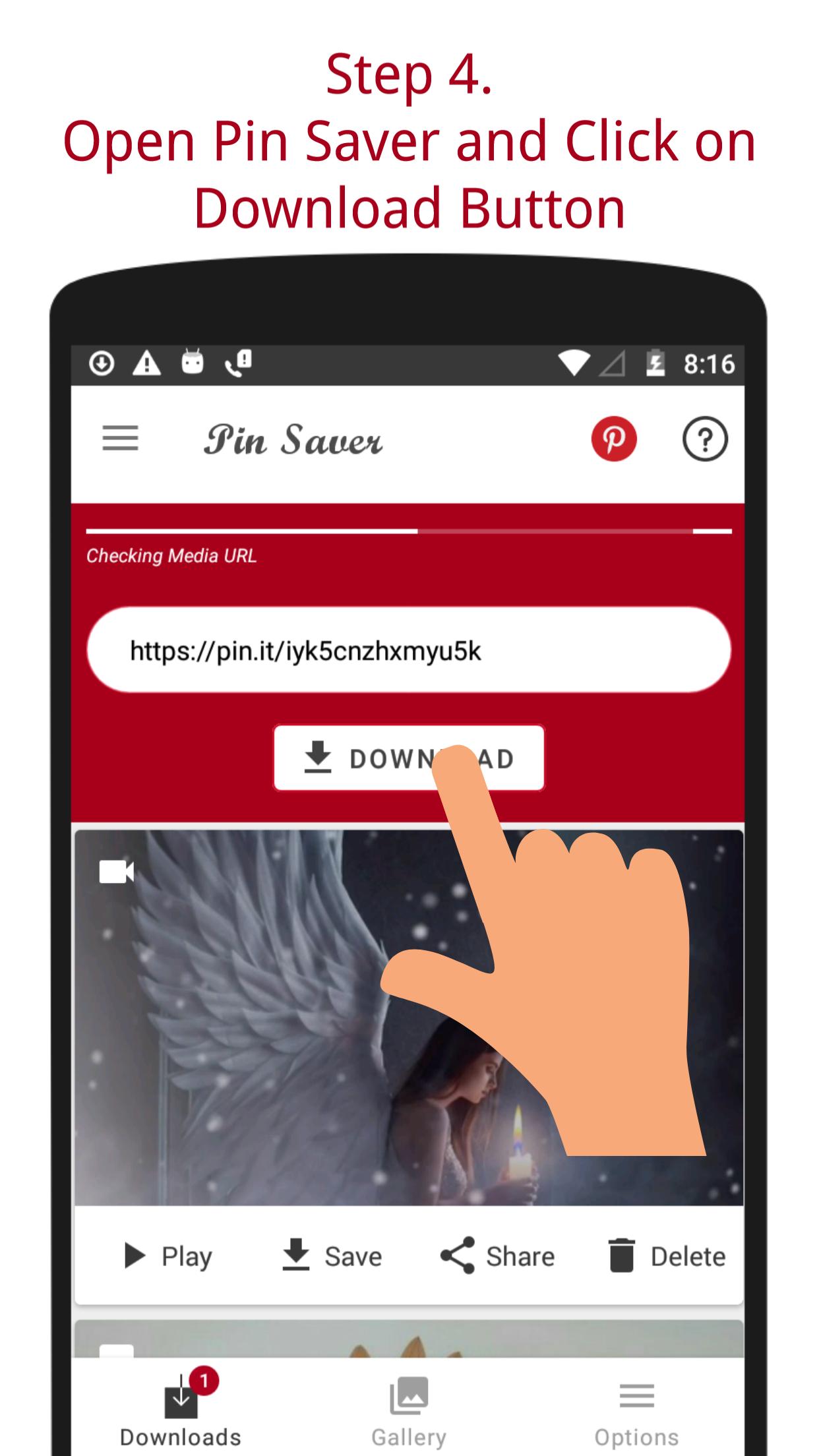 PinSaver - PinDownloader -Video Save for Pinterest für Android PinSaver - PinDownloader -Video Save for Pinterest für Android