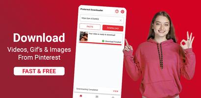 Video Downloader for Pinterest الملصق