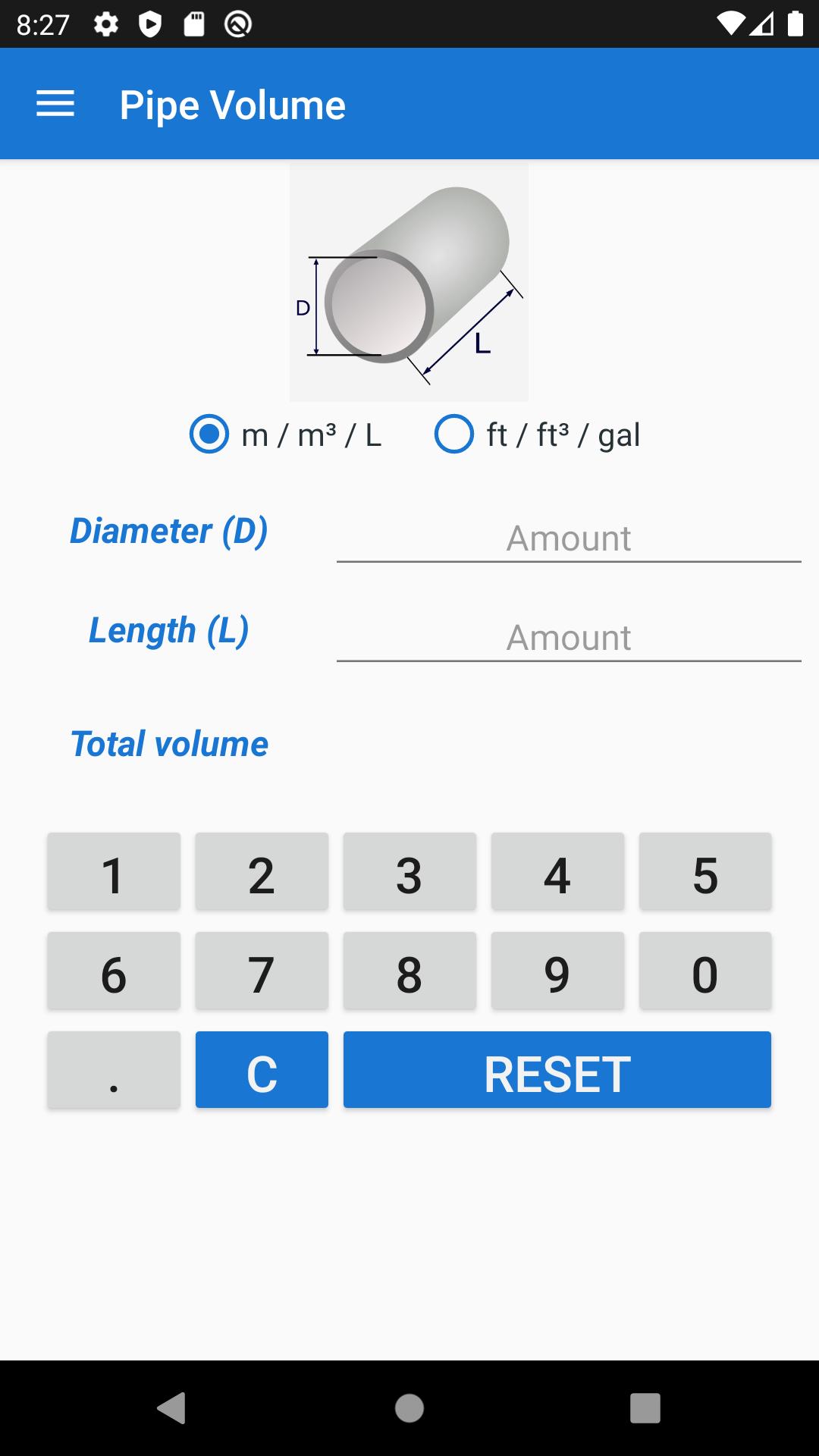 Pipe volume calculator APK for Android Download