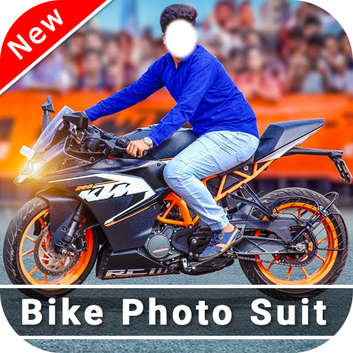 Men Moto Photo Suit: Stylish Bike Photo Editor