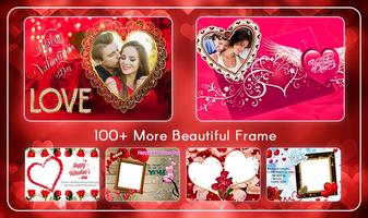 Valentine Day Photo Frame Affiche