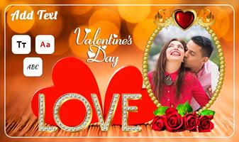 Valentine Day Photo Frame स्क्रीनशॉट 1