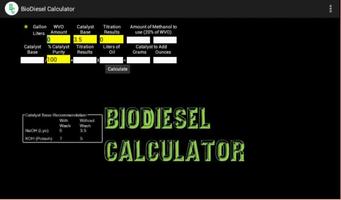 BioDiesel Calculator capture d'écran 2