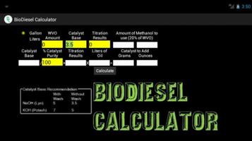 BioDiesel Calculator Affiche