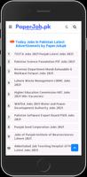PaperJob.pk Jobs in Pakistan capture d'écran 1