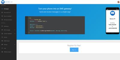 Multi SMS Sender - SMS Gateway / SMS Server API Affiche