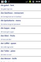 Learn German vocabulary capture d'écran 2