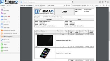 Firmao.net CRM captura de pantalla 3