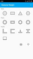 پوستر Material weight calculator