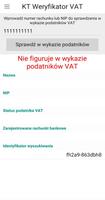 KT Weryfikator - Biała Lista/W capture d'écran 1