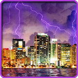 Lightning, Thunderstorm HD LWP icon