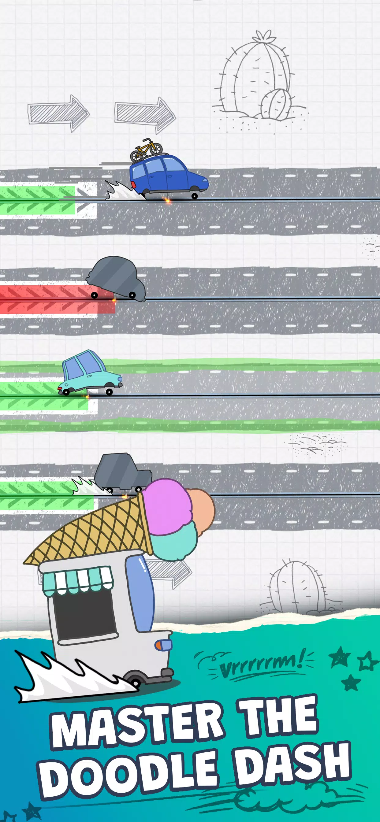 Crazy Racing: Doodle Dash