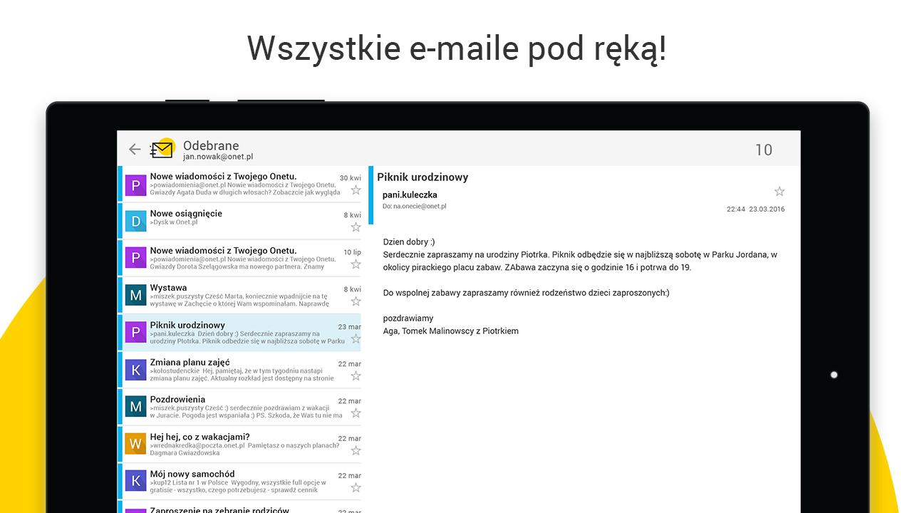 Onet Poczta Biuro Obsługi Klienta Descargar Onet Poczta APK Última Versión 1.5.1046 para Android