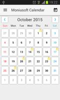 Moniusoft Calendar โปสเตอร์