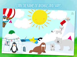 برنامه‌نما Animals learn words for kids عکس از صفحه