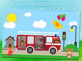 Animals Cars - kids game for t الملصق