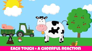 پوستر Animals, kids game from 1 year