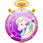 Licorne chronomètre et minuter icône