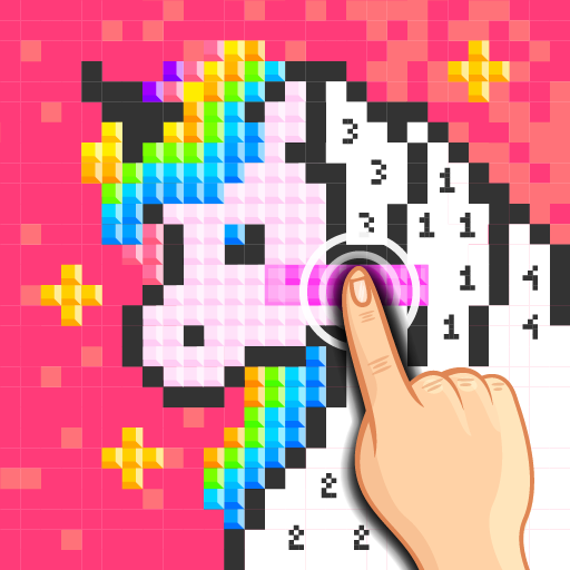 Unicorn Pixel - Color by Number