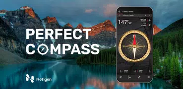 Perfekter Kompass mit Qibla