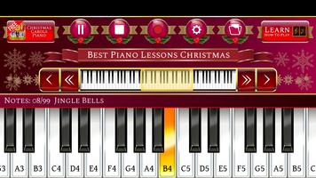 Lições de piano Natal Cartaz