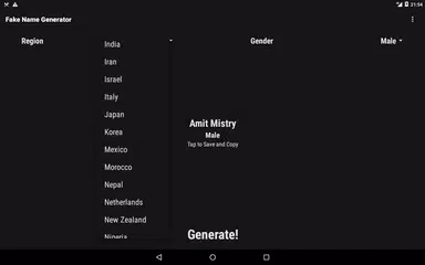 Fake Name Generator - 53 Countries - Male & Female APK 3.8 Download for  Android – Download Fake Name Generator - 53 Countries - Male & Female APK  Latest Version - APKFab.com