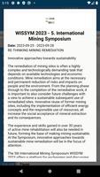 WISSYM 2023 – Mining Symposium screenshot 2