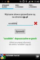 Scrabble - sprawdź słowo اسکرین شاٹ 1