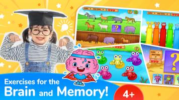 123 Kids Fun Memo Kids Games โปสเตอร์